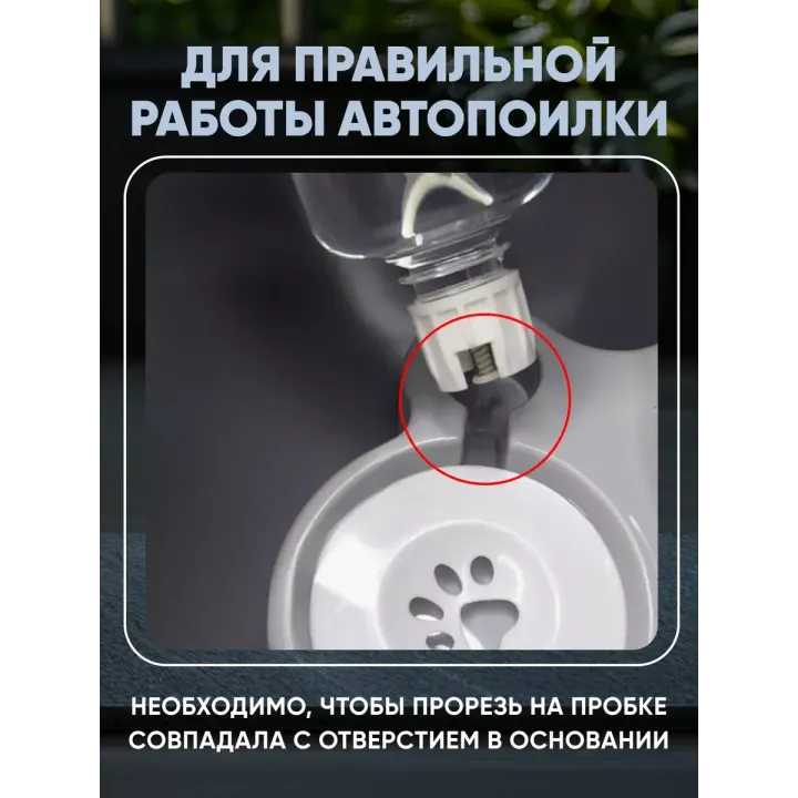Миски для кошек и собак двойные с автопоилкой