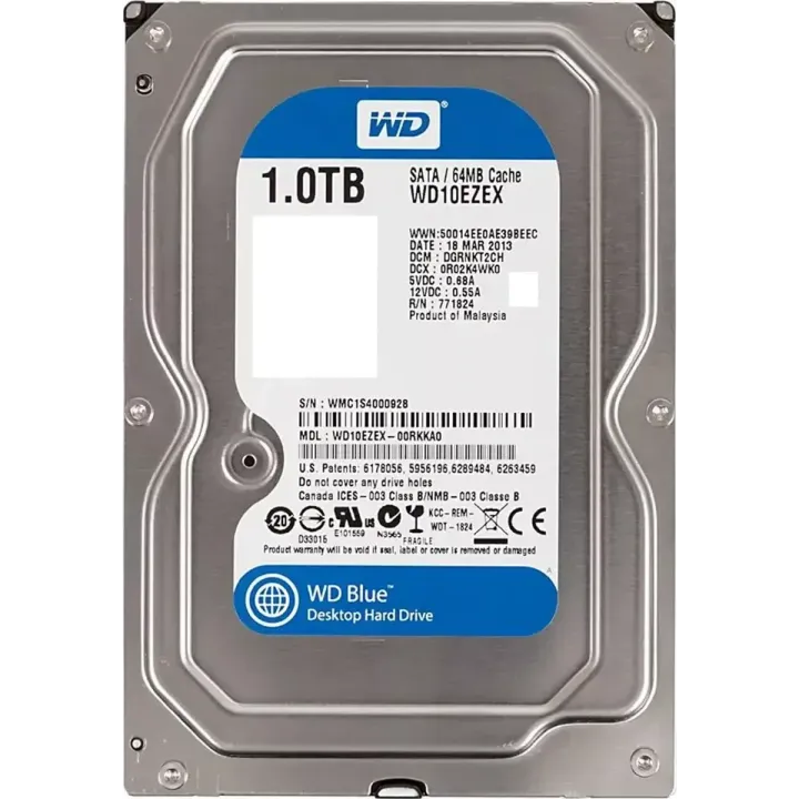 Жесткий диск 1 ТБ для ПК Blue WD10EZEX
