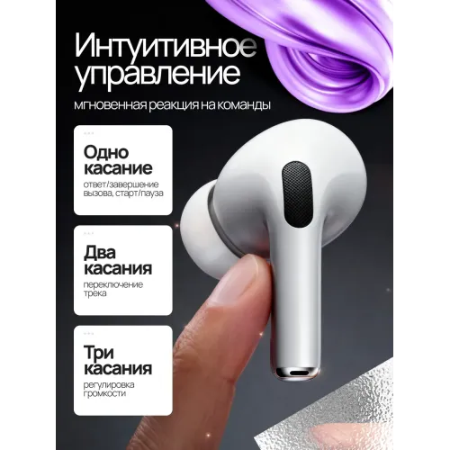 Белые беспроводные наушники Белые беспроводные наушники