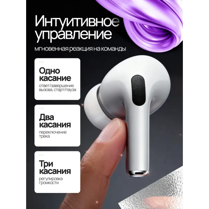 Белые беспроводные наушники