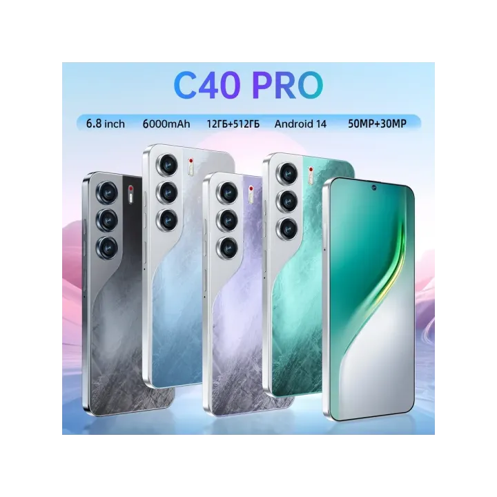 Смартфон C40 PRO (EAC)12+512 ГБ, 6000 mAh